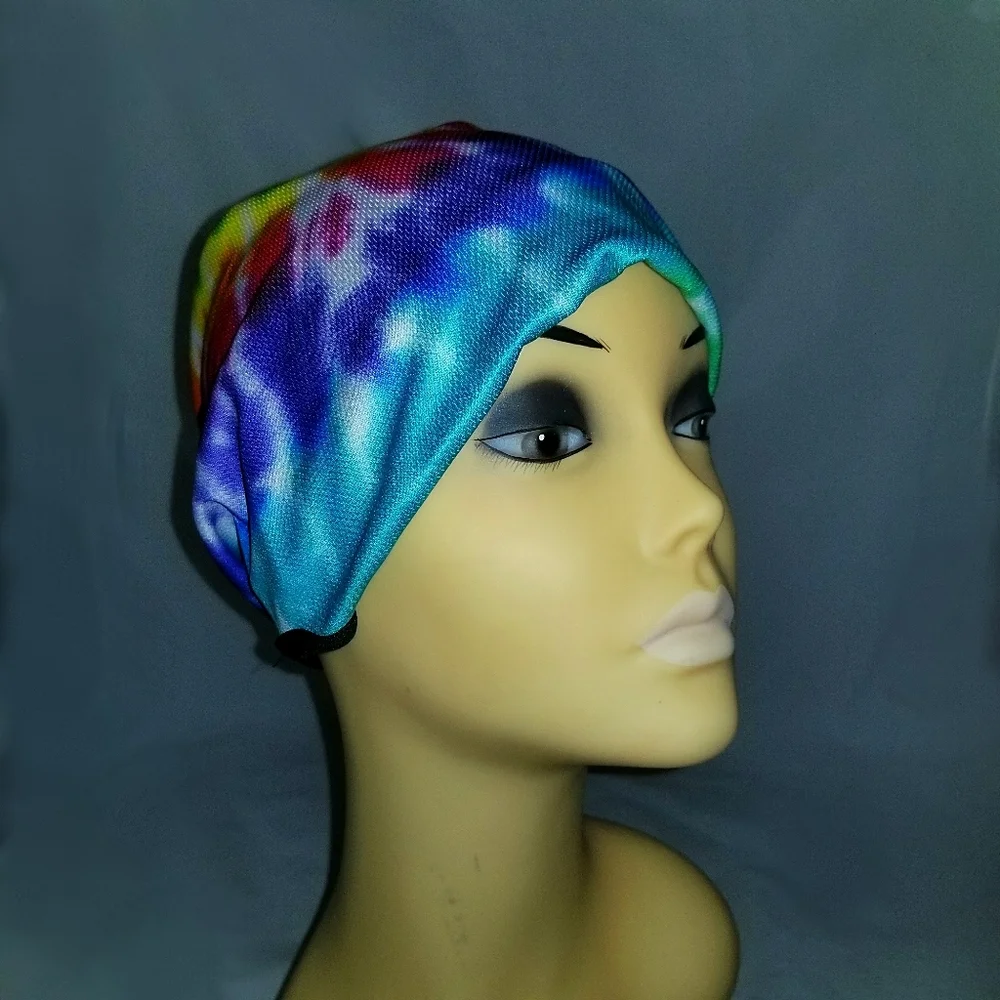 Rainbow Tie Dye Print Neck Gaiter/Face Mask
